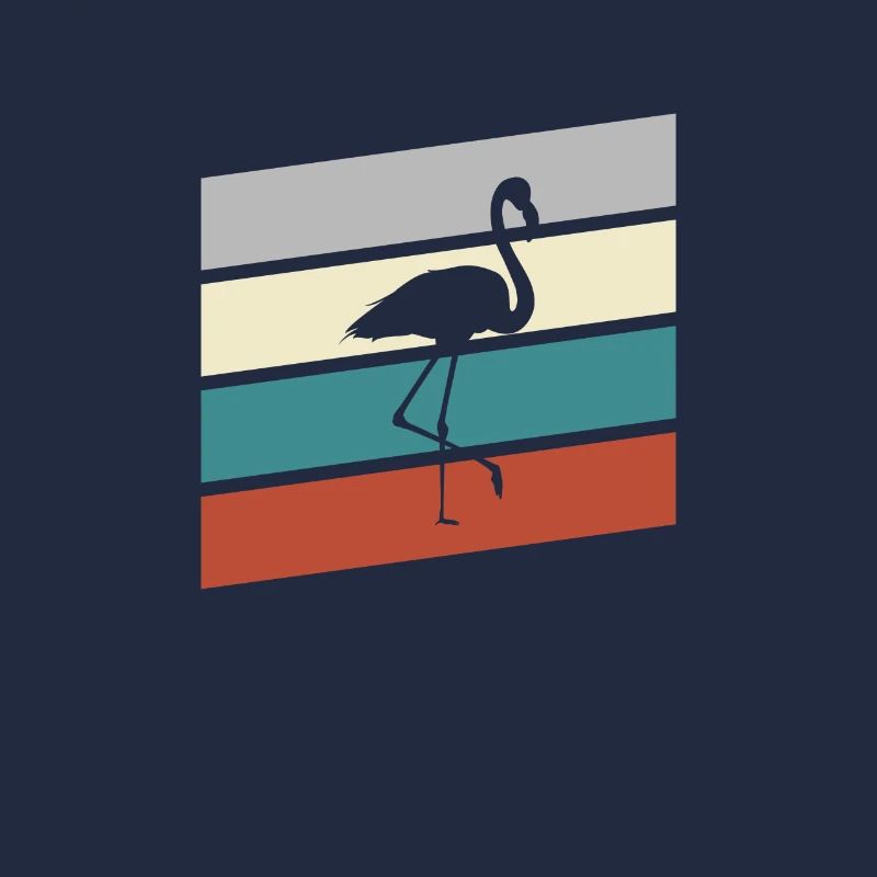 Flamant rose Rétro