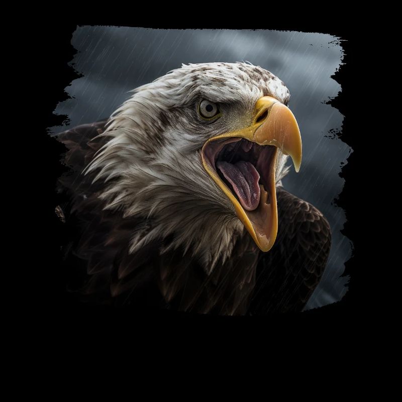 Aulne pygargue à tête blanche oiseau aigle pierre