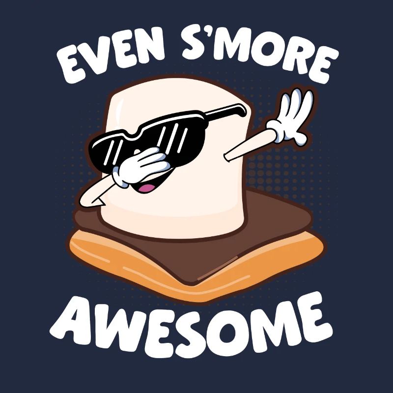 Dabbing Marshmallow Kids Campfire Camping Even Smo