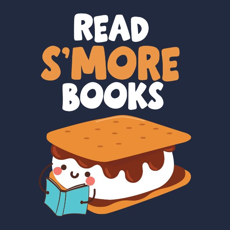 Marshmallow Camping Campfire Funny Read Smore Book
