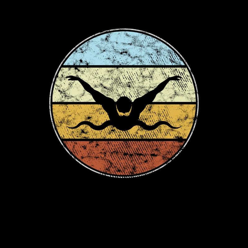 Schwimmen Retro