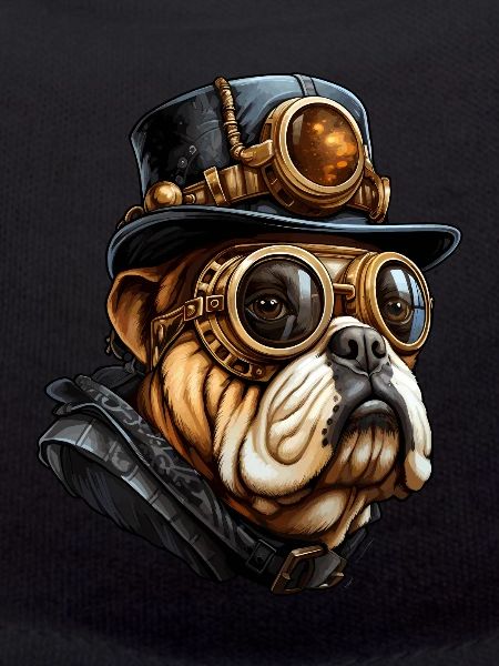 Steampunk Bulldog Dog