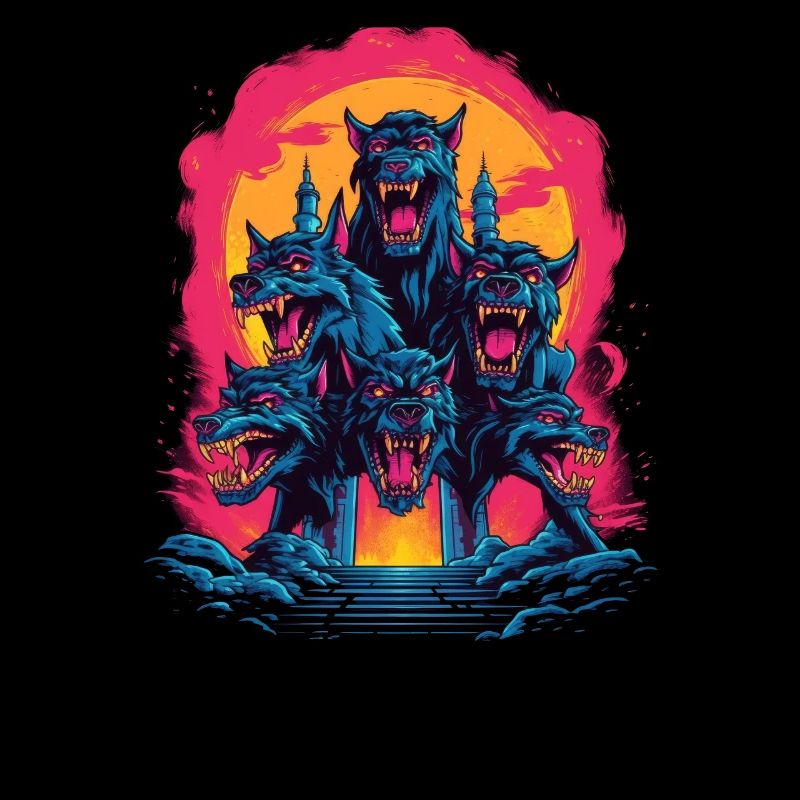 Mythe du chien-loup-garou, Cerberus, Hellhound