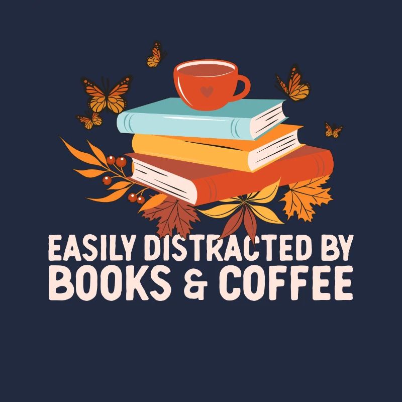 Leicht Ablenkbar Durch Kaffee Und Bücher