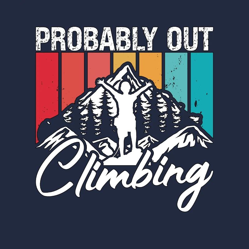 Rock Climbing Probably Out Climbing Retro Boulder