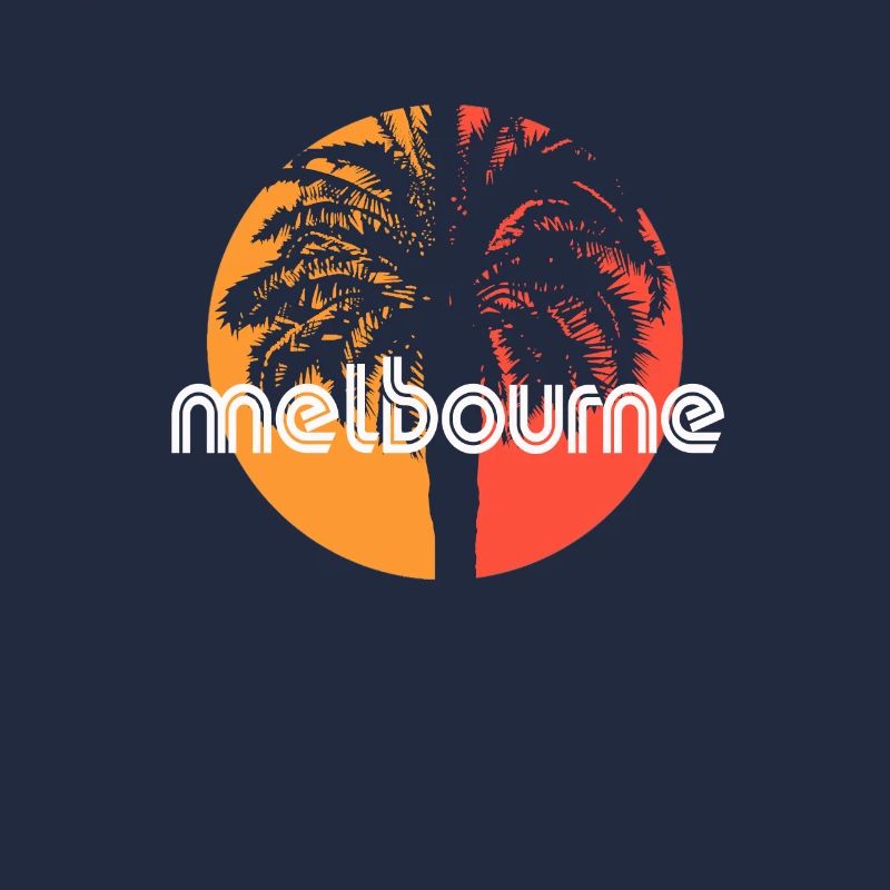 Melbourne Australia Artistic Vacation Souvenir