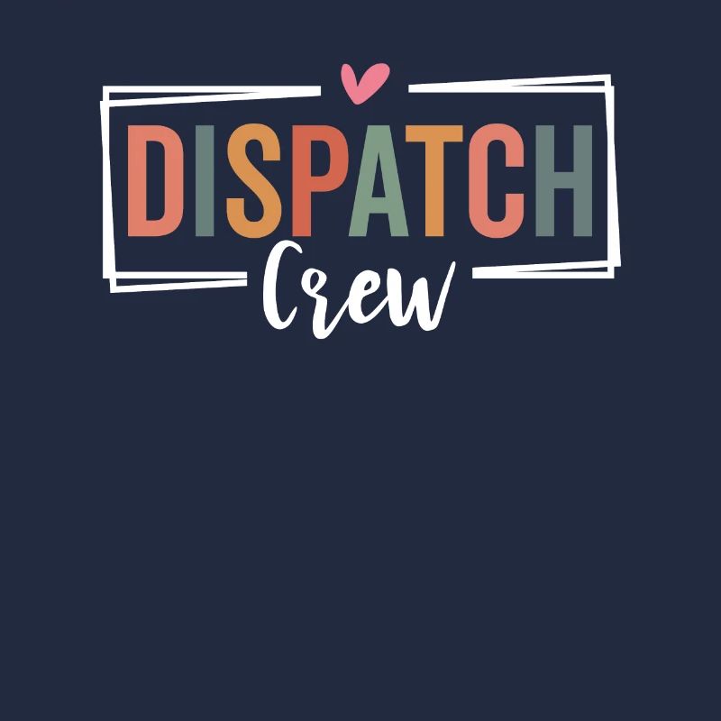 Thin Gold Line Funny Dispatching Service Dispatch