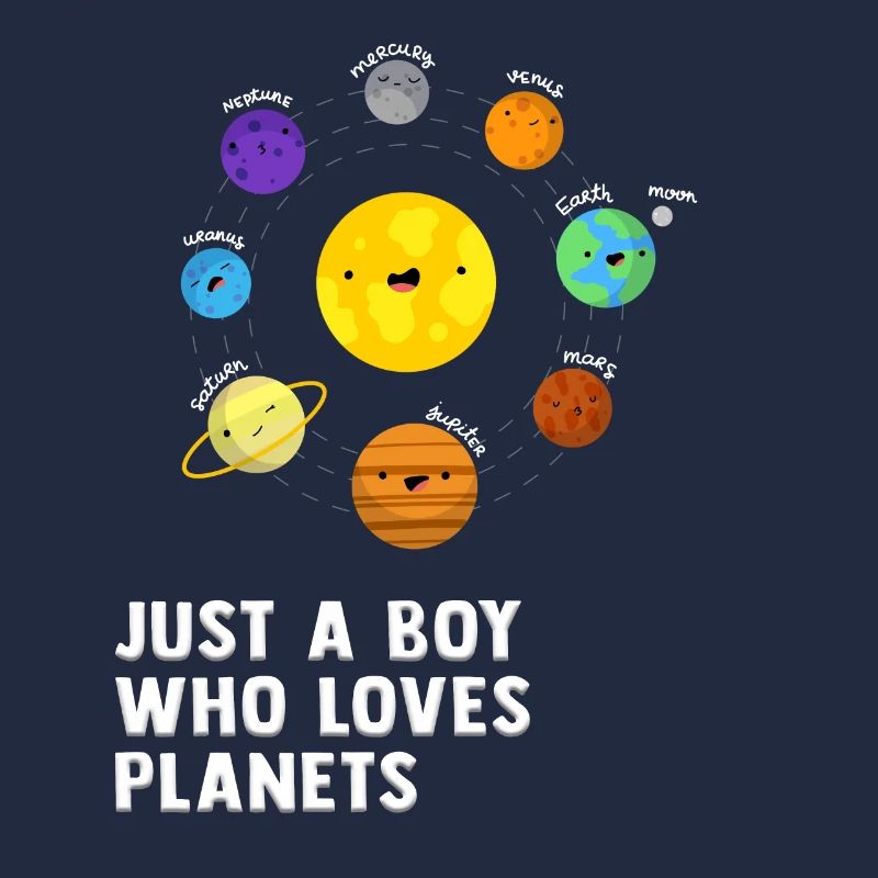 Juste un garçon qui aime les planètes du système solaire