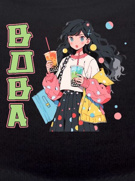 Anime et Boba Bubble Tea