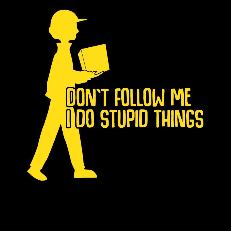 Parcel deliverer joke parcel carrier