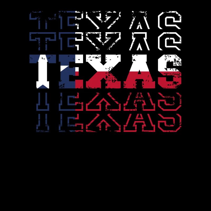 Texasblau, Rot Und Weiß