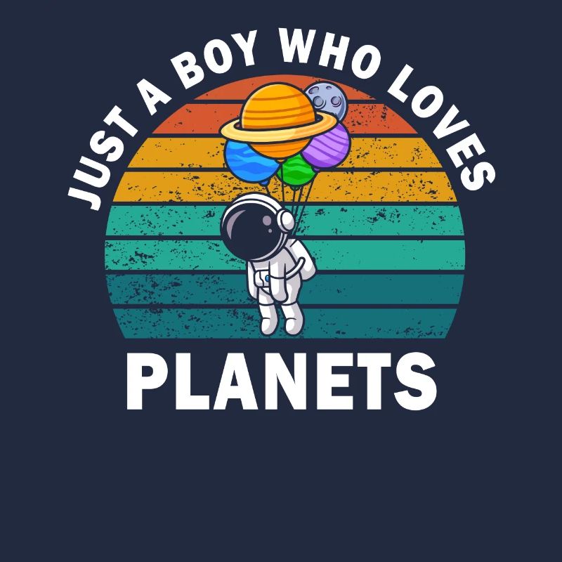 Nur ein Junge, der Planeten Sonnensystem liebt