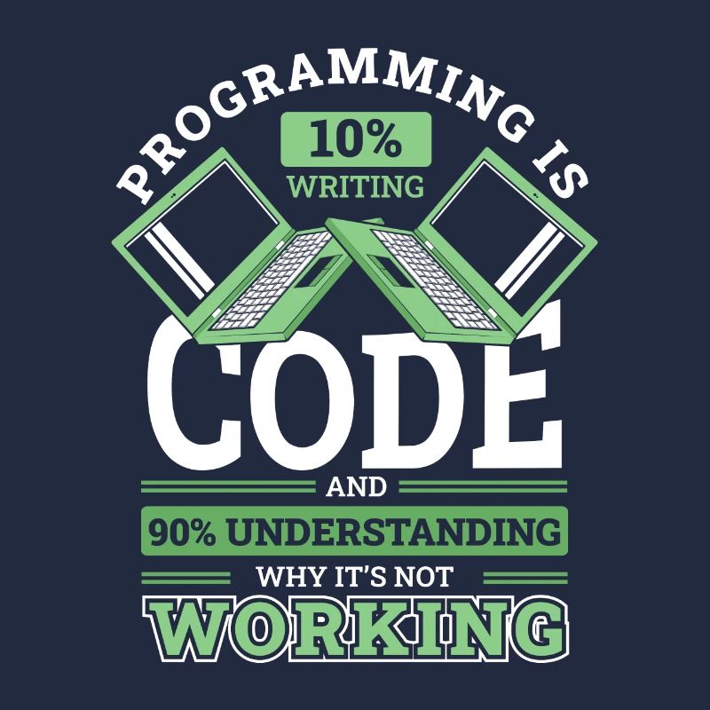 Programming 10% Writing 90% Not Working Coder