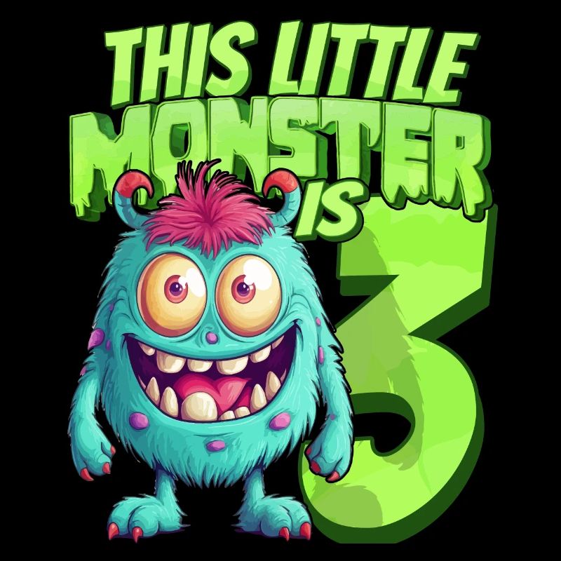 Ce petit monstre a 3 - trois ans - 3.