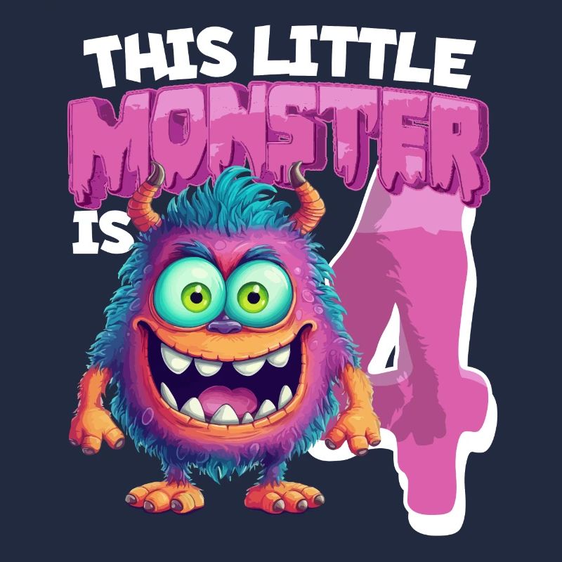 This little monster is 4 - four years old - 4.
