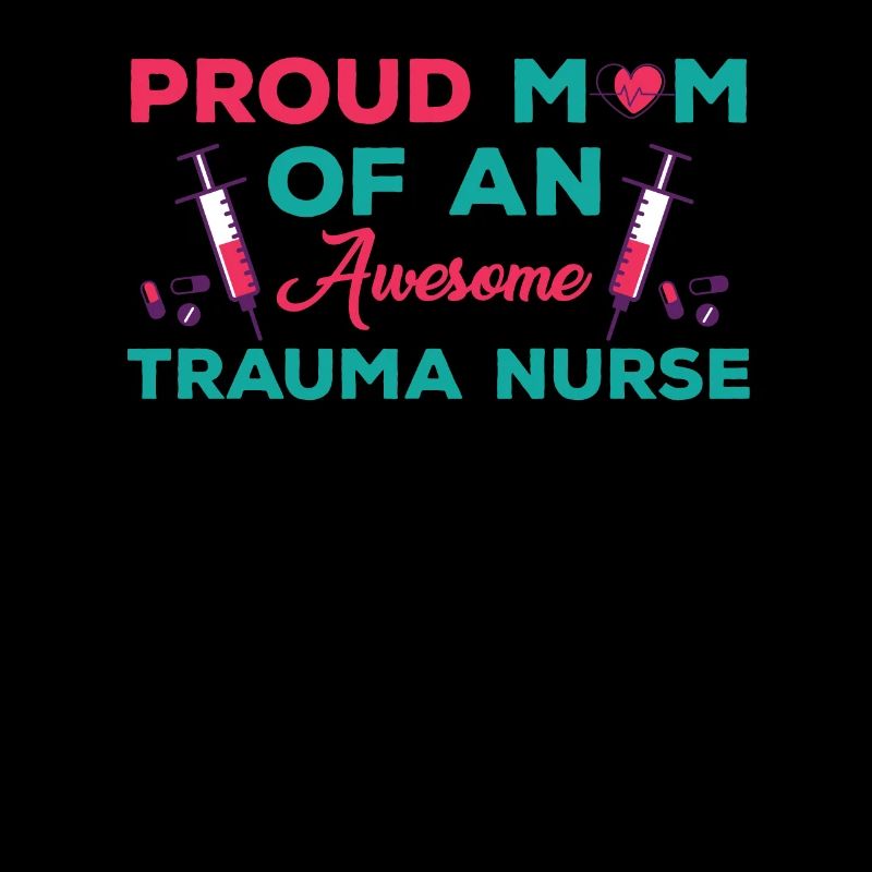 Stolzes Trauma Krankenschwester Mama