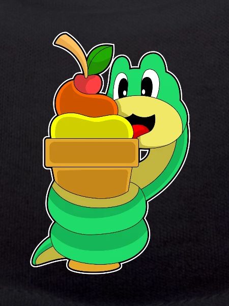 Snake waffle ice cream