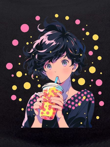 Anime et Boba Bubble Tea
