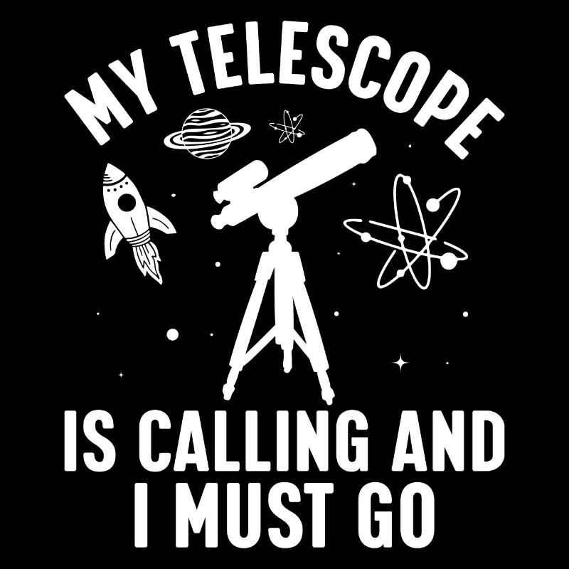 Funny Astronomy Telescope Stargazing Space