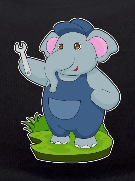 Elephant Mechanic Wrench Workshop