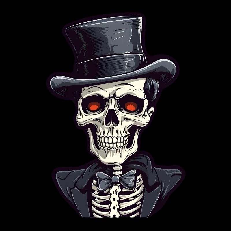 Skelett Halloween Gentleman