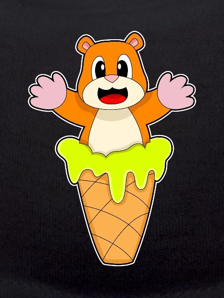 Crème glacée à gaufres de hamster