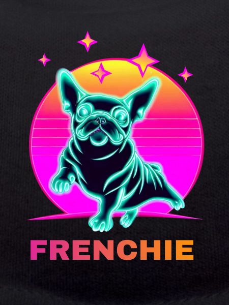 Französiche Bulldogge Synthwave Frenchie