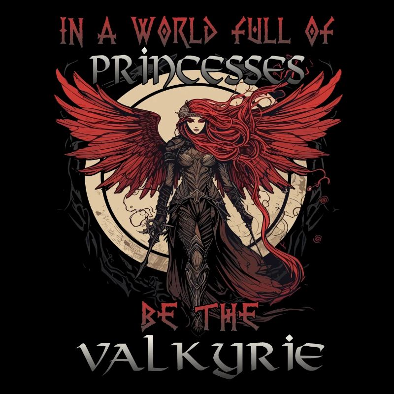 Valkyrie mystique entrelacée avec le destin