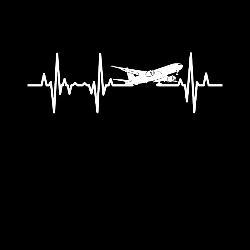 Airplane heartbeat ECG