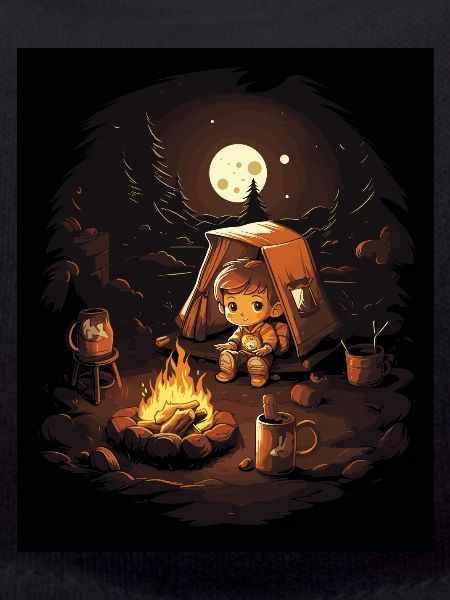 Child camping