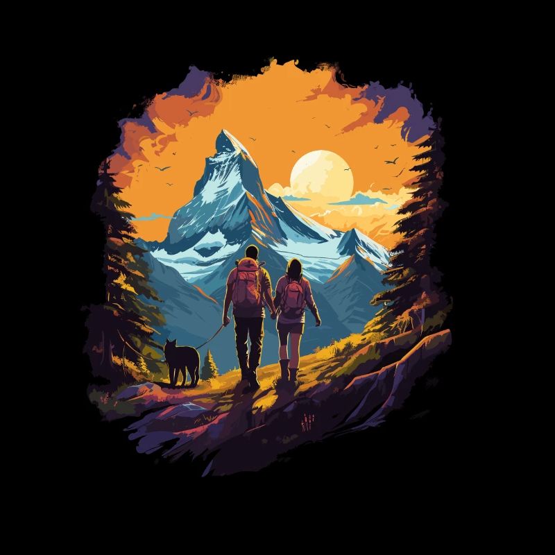 Zermatt, Matterhorn, Matterhorn mountain, hiker