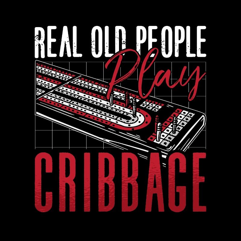 Cribbage Real Old People Play Cribbage Board Game