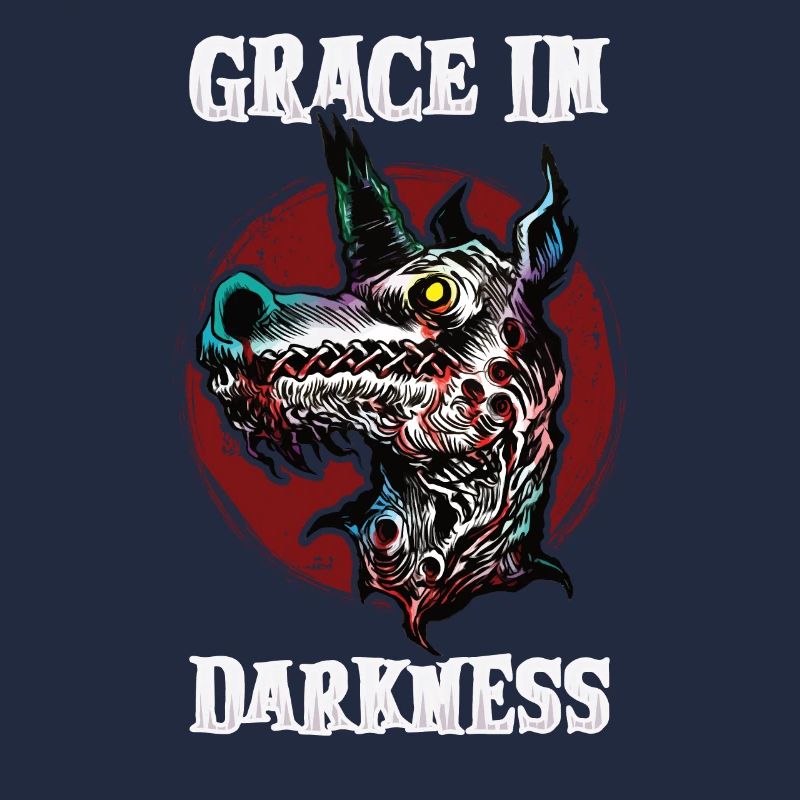 Dunkles Einhorn Horror Einhorn Mitternacht Einhorn