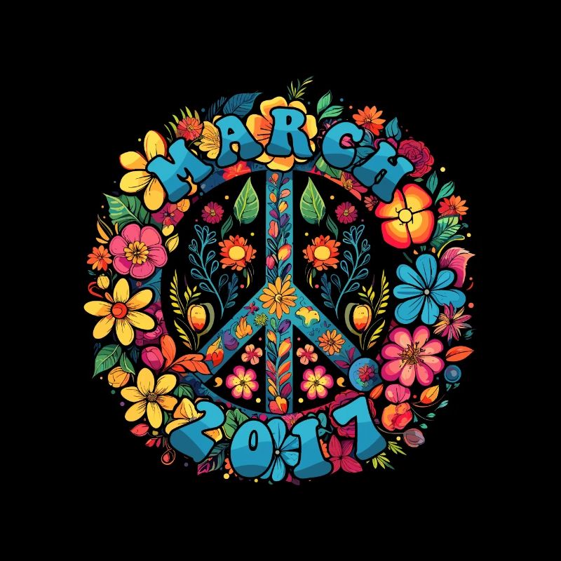 Flower Power Hippie Birthday - Mars 2017