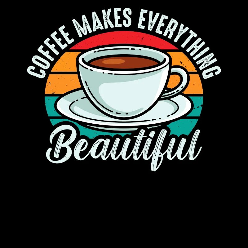 Le café rend tout agréable et rétro