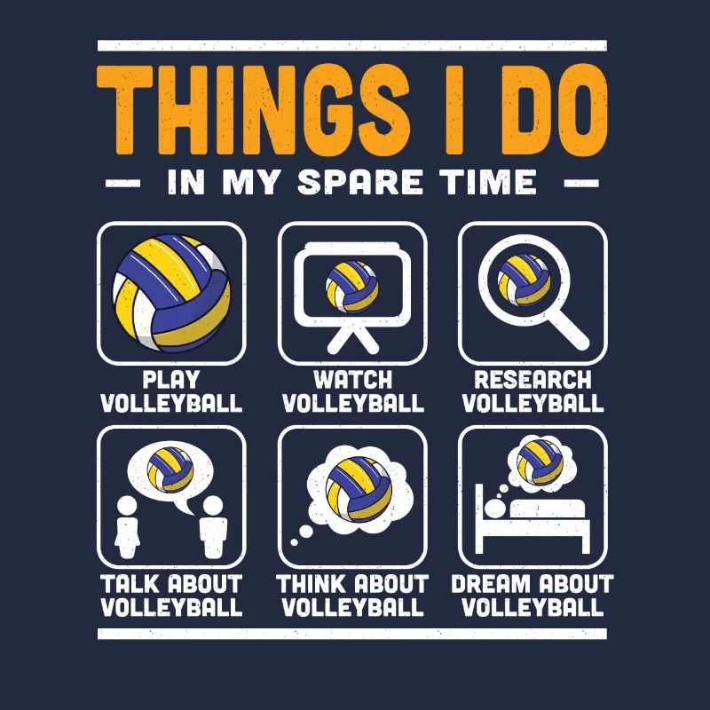 Ce que je fais pendant mon temps libre Spiker Volleyball Pla