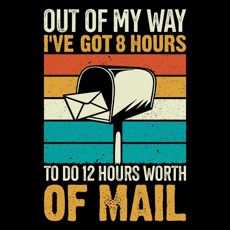Funny Mailman Postal Worker Mail Delivery Post