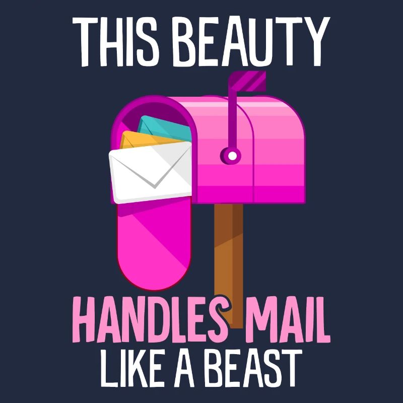 Female Postal Worker Mail Lady Funny Post Office