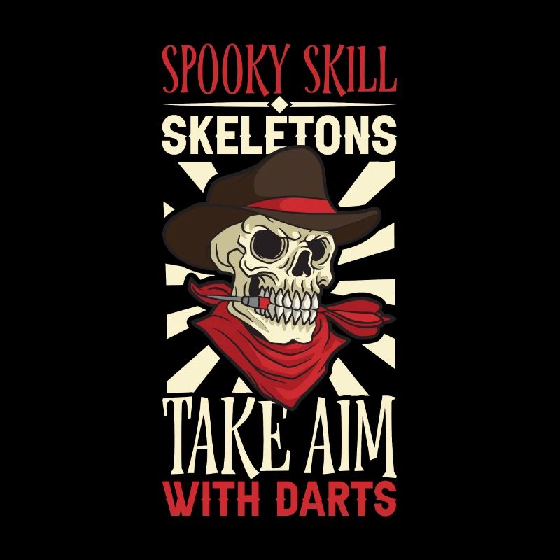 Scary Darts Darts Player Dartboard Darts Board