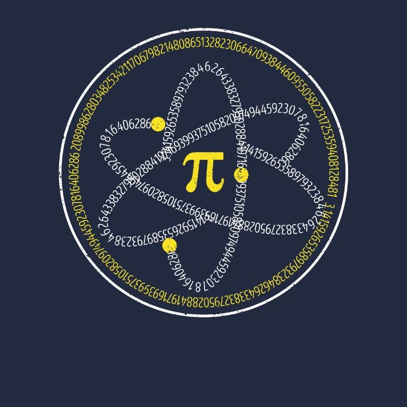 Atom Pi Day Math Science 3.14 Geek Enseignant Élève