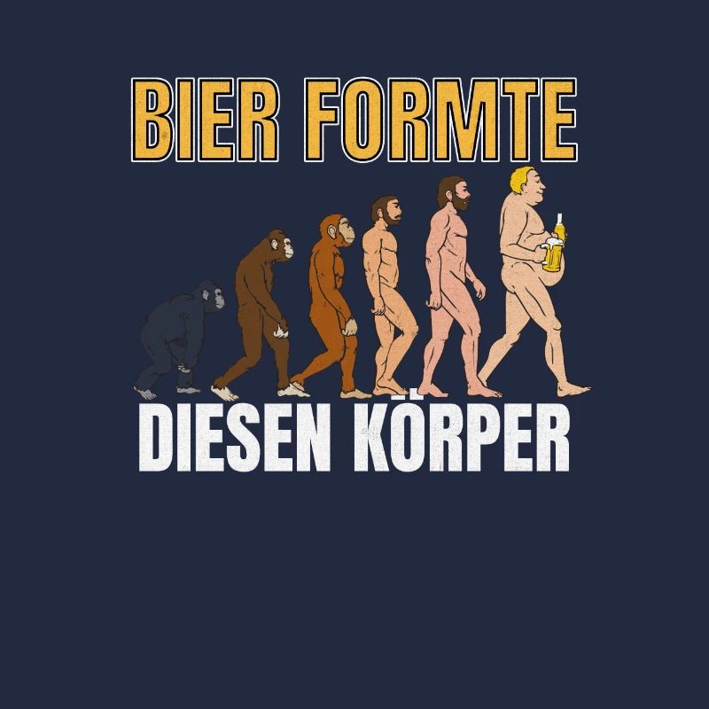 Bier formte diesen Körper Evolution Biertrinker