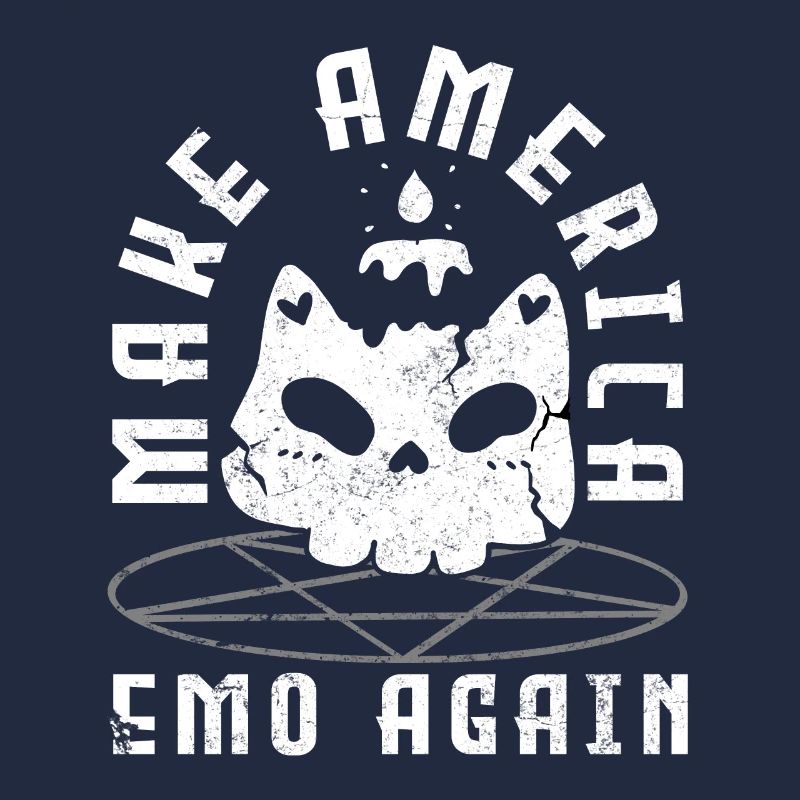 Emoticon Make America Emo Again Emocore Esthétique