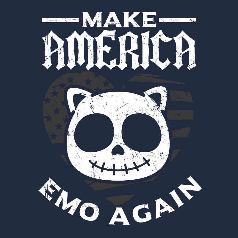 Emoticon Make America Emo Again Emocore Esthétique