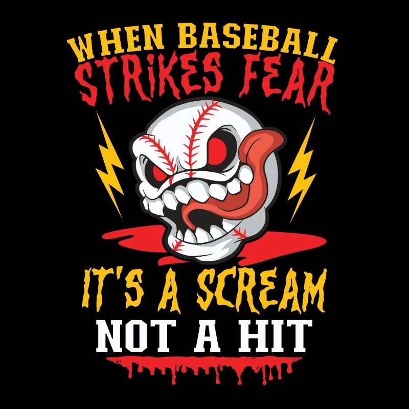 Horror Baseball Gruseliger Baseball Spooky