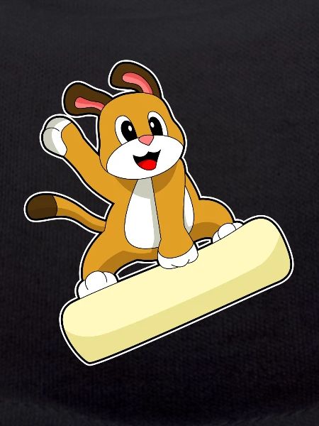 Dog Snowboarder Snowboard