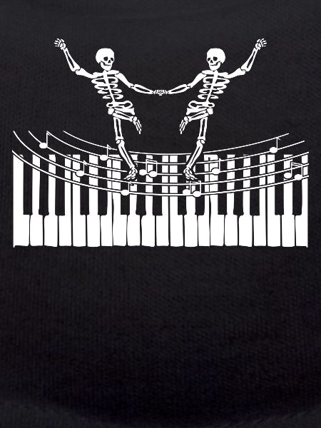 Skeleton Skeletons Piano Dancing