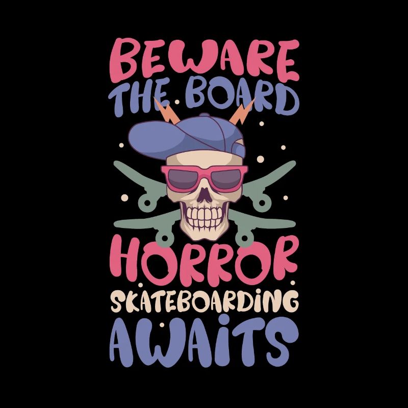 Horror Skateboarder Halloween Skateboard Geschenk