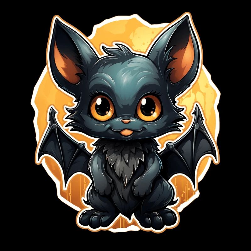 Bat Halloween I Cartoon Cute Bat