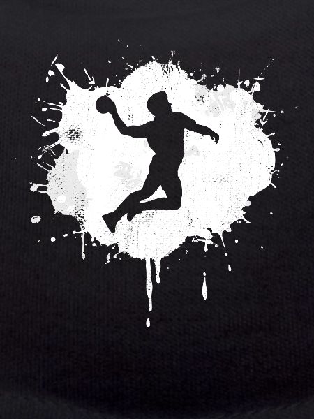 Funny handball player