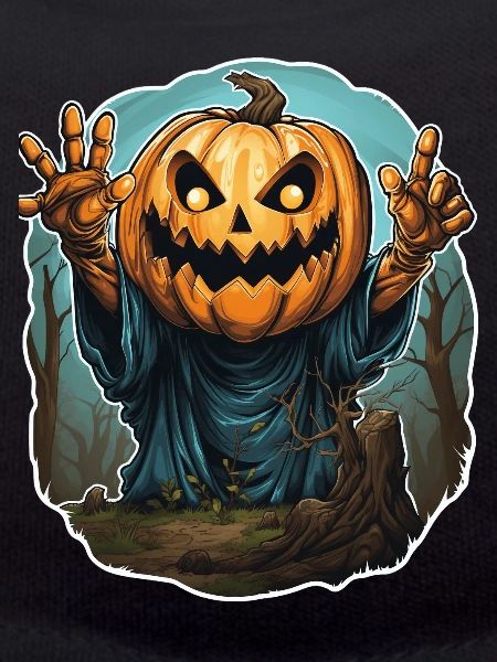 Halloween Emerging Hands Citrouille effrayante